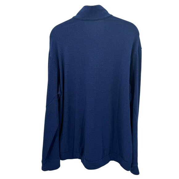 Nike Dri-Fit Navy Half-Zip Pullover Mens XL Lightweight Athletic Sweatshirt - Picture 3 of 6